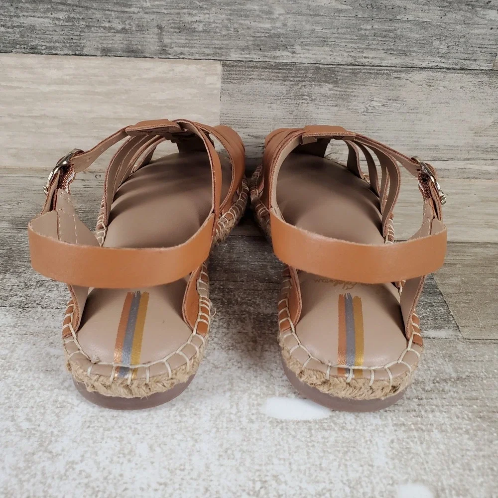Sam Edelman Kora Kids‎ Sandal Sz 2 M Saddle Lea Leather Lightweight Super Comfy